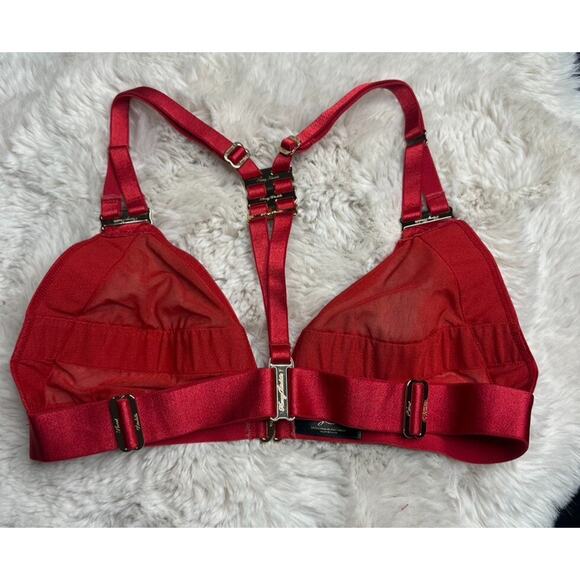 Honey Birdette SAMANTHA❤️ Red & Gold Bralette Small - Picture 3 of 5